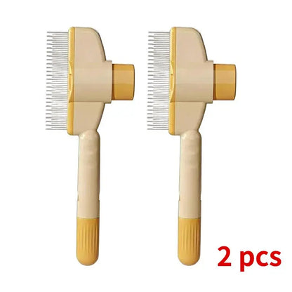 2 PCS Cat Comb, Dog Comb for Detangling and Removing Loose Fur, Flea Comb, Nail Clippers – a Three-Piece Set Essential for Long-Haired Cats and Dogs.