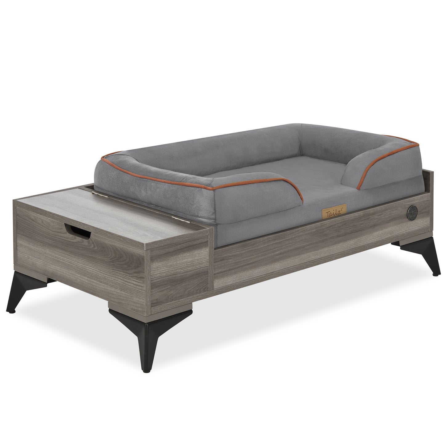 Luxury Wyatt Wooden Pet Bed with Mattress